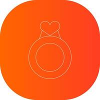 Valentines Ring Creative Icon Design vector