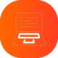 Laptop Creative Icon Design vector