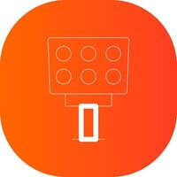 Light Creative Icon Design vector