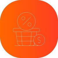 Basket Creative Icon Design vector