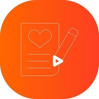 Writing Creative Icon Design vector