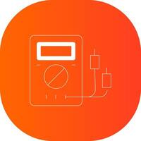 Voltmeter Creative Icon Design vector