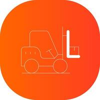 Forklift Creative Icon Design vector