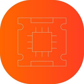 Processor Creative Icon Design vector