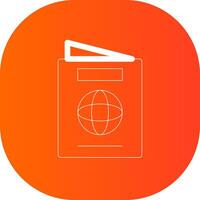 Line Circle Gradient Design vector
