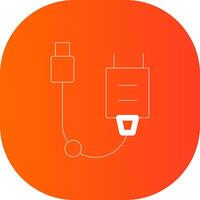 Line Circle Gradient Design vector