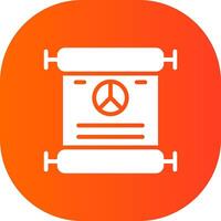 Peace Treaty Creative Icon Design vector