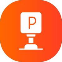 Parking Creative Icon Design vector