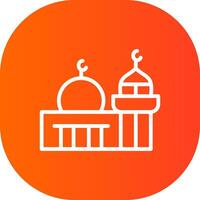 Mosque Creative Icon Design vector