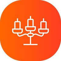 diseño de icono creativo de candelabros vector