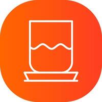 Water Glass Creative Icon Design vector