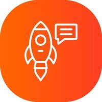 Rocket Creative Icon Design vector