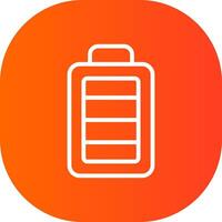 Full Battery Creative Icon Design vector