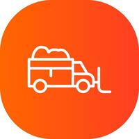 Snowplow Creative Icon Design vector