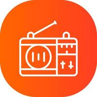 Radio Creative Icon Design vector