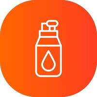 Water Bottle Creative Icon Design vector