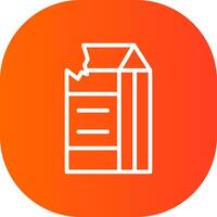 Milk Carton Creative Icon Design vector