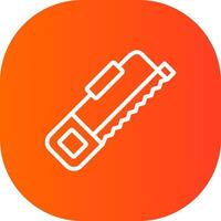 Hack Saw Creative Icon Design vector