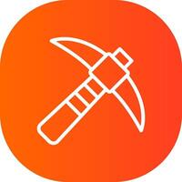 Pickaxe Creative Icon Design vector