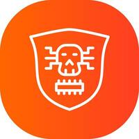 diseño de icono creativo de malware vector