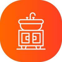 Washbasin Creative Icon Design vector