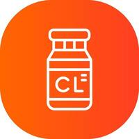 Chlorine Creative Icon Design vector