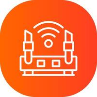 Wifi Router Creative Icon Design vector