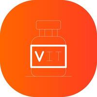 diseño de icono creativo de vitaminas vector