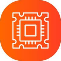 Processor Creative Icon Design vector