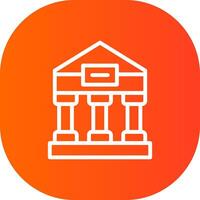 Greek Temple Creative Icon Design vector