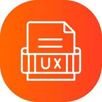 Ux Format Creative Icon Design vector