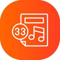 Music Score Creative Icon Design vector