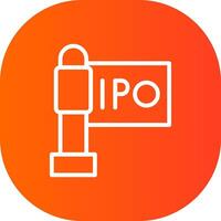 ipo creativo icono diseño vector