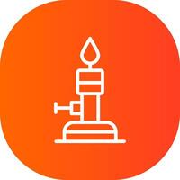 Bunsen Burner Creative Icon Design vector