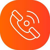 Phone Receiver Creative Icon Design vector