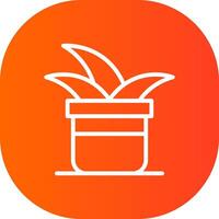 Plant Pot Creative Icon Design vector