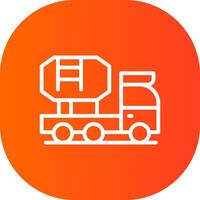 Mixer Truck Creative Icon Design vector