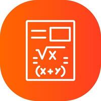 diseño de icono creativo de matemáticas vector