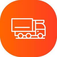 Cargo Truck Creative Icon Design vector