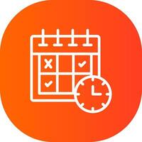 Schedule Creative Icon Design vector