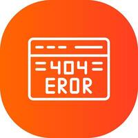 Diseño de icono creativo de error 404 vector