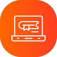 Online Education Creative Icon Design vector