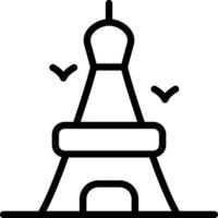 Eiffel Tower Creative Icon Design vector