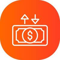 Cash Flow Creative Icon Design vector