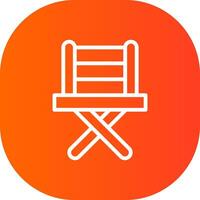 Fishing Chair Creative Icon Design vector