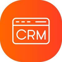 CRM Creative Icon Design vector