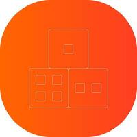 Dice Creative Icon Design vector