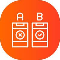 AB Testing Creative Icon Design vector