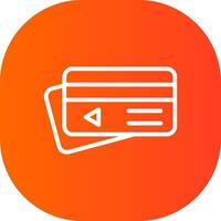 Credit Card Payment Creative Icon Design vector