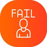 Fail Creative Icon Design vector